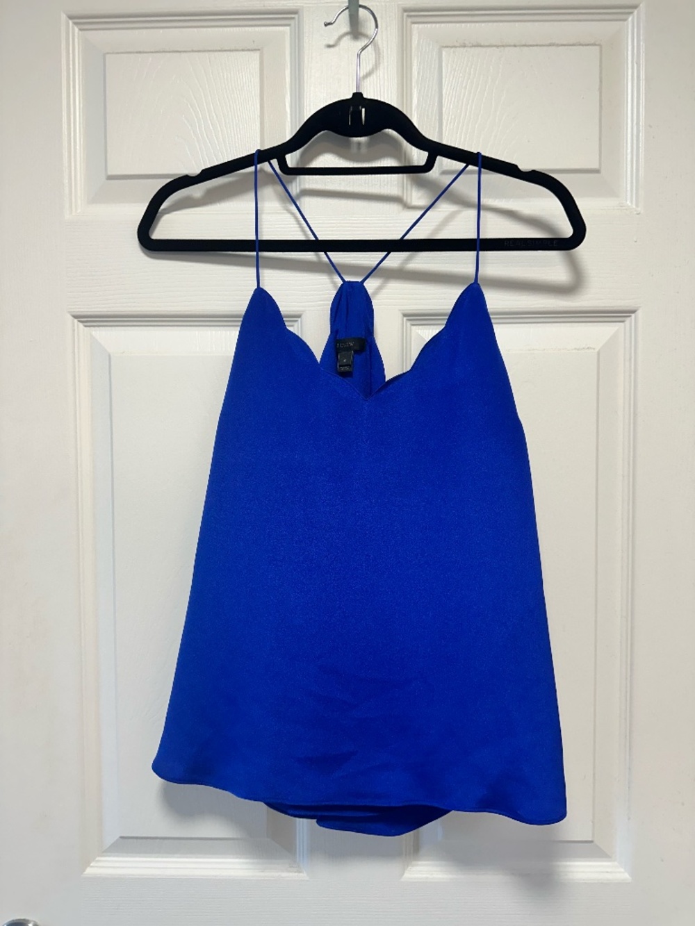 J. Crew Scalloped Cami in Blue, Size 8